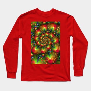 Christmas Abstract Spiral Long Sleeve T-Shirt